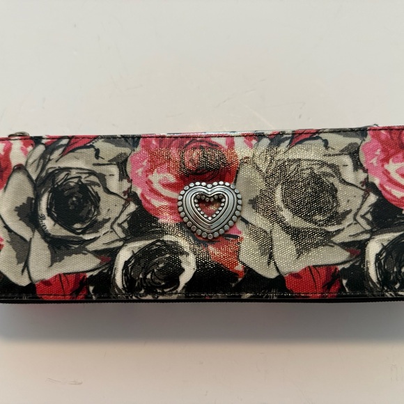 Brighton Accessories - Brighton Floral Heart jewelry travel case in Black, Cream & Pink